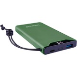 Intenso Powerbank F10000 Green grün, 10.000 mAh, PD 3.0, Quick Charge 3.0