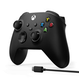 Microsoft Xbox Wireless Controller + USB-C-Kabel, Gamepad schwarz