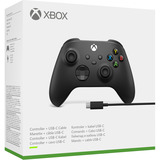 Microsoft Xbox Wireless Controller + USB-C-Kabel, Gamepad schwarz
