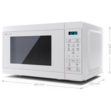 SHARP YC-MS02E-C, Mikrowelle weiß