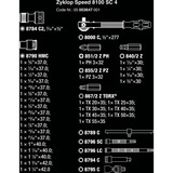 Wera 8100 SC 4 Zyklop Speed-Knarrensatz, zöllig, 1/2", Werkzeug-Set schwarz/grün, 38-teilig, Speed-Knarre mit schwenkbarem Kopf