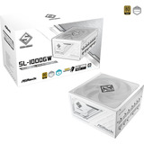 ASRock Steel Legend SL-1000GW, PC-Netzteil weiß, 1x 12-Pin High Power GPU, 3x PCIe, Kabelmanagement, 1000 Watt
