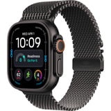 Apple Watch Ultra 4, Smartwatch Titan schwarz, 49 mm, Milanaise Armband Titan schwarz L, Cellular