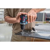 Bosch Professional Akku-Bohrschrauber GSR 12V-32 Professional, 12Volt blau/schwarz, 2x Li-Ionen Akku 2,0Ah, L-BOXX