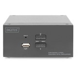 Digitus KVM-Switch DisplayPort 2x 1  schwarz, Dual Display