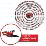 EINHELL Power X-Change Akku-Kettensäge GE-LC 18 Li Solo, 18Volt rot/schwarz, ohne Akku und Ladegerät