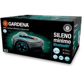 GARDENA Mähroboter SILENO minimo 250m² grau/türkis, Li-Ionen Akku 2,1Ah