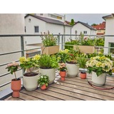 GARDENA Micro-Drip-System Tropfbewässerung Set Balkon, 15 Pflanzen, Tropfer schwarz/grau, Modell 2023