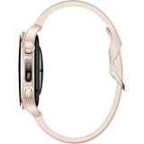 Huawei Watch 6 42mm (Leib-L19F), Smartwatch gold, pinkes Fluoroelastomer-Armband