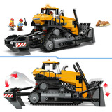 LEGO 60466 City Gelber Bulldozer mit Frontlader, Konstruktionsspielzeug 