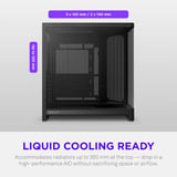 NZXT H6 ( 2026 ) All Black, Tower-Gehäuse schwarz, Tempered Glass x 2