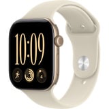 Apple Watch Series 12, Smartwatch gold, Aluminium, 46 mm, Sportarmband Sand S/M