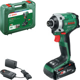 Bosch Heimwerken & Garten Akku-Schlagschrauber UniversalImpactDrive 18V-210 grün, Li-Ionen Akku 2,0Ah, Koffer, POWER FOR ALL ALLIANCE