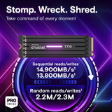 Crucial T710 2 TB, SSD PCIe 5.0 x4, NVMe 2.0, M.2 2280, mit Kühlkörper