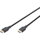 Digitus HDMI Ultra High Speed Anschlusskabel, mit Ethernet, UHD 8K schwarz, 1 Meter