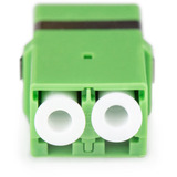 Digitus LWL Kupplung, Duplex, LC/APC > LC/APC Buchse, Single Mode OS2 grün, ohne Flansch