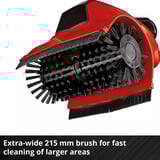 EINHELL Akku-Oberflächenbürste PICOBELLA, 18Volt, Kehrmaschine rot/schwarz, ohne Akku und Ladegerät