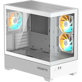 GIGABYTE C201 Panoramic Ice, Tower-Gehäuse weiß, Tempered Glass x 2