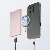 Intenso Magnetic Wireless Powerbank MW5000 Rosé rosa, 5.000 mAh, MagSafe, PD