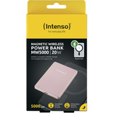 Intenso Magnetic Wireless Powerbank MW5000 Rosé rosa, 5.000 mAh, MagSafe, PD