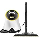 Kärcher SC 2 Deluxe EasyFix, Dampfreiniger weiß/schwarz, 1.500 Watt, mit Bodenreinigungsset EasyFix