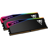 Patriot DIMM 32 GB DDR5-6400 (2x 16 GB) Dual-Kit, Arbeitsspeicher schwarz, VEUR532G6432K, Viper Elite 5 Ultra RGB, INTEL XMP, AMD EXPO