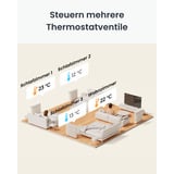 SwitchBot smartes Heizkörperthermostat, Heizungsthermostat weiß