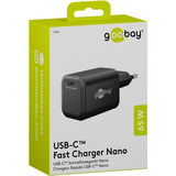 goobay USB-C PD GaN Schnelladegerät Nano 65 W schwarz
