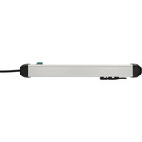 Brennenstuhl Premium-Alu-Line Steckdosenleiste 8-fach schwarz/aluminium, 3 Meter Kabel, mit Sicherheitsschalter