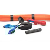 Digitus Klettband für strukturierte Verkabelung, 10 Meter Rolle, Kabelführung schwarz, 20mm breit