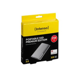 Intenso Portable SSD Premium 256 GB, Externe SSD anthrazit, USB-A 3.2 Gen 1 (5 Gbit/s), 1,8"
