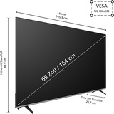 JVC LT-65VU7555, LED-Fernseher 164 cm (65 Zoll), schwarz/grau, UltraHD/4K, Tripple Tuner, TiVo