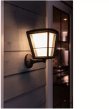 Philips White & Color Ambiance Econic Outdoor stehende Wandleuchte, LED-Leuchte schwarz