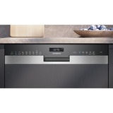 Siemens SN55ZS07CE iQ500, Spülmaschine edelstahl (gebürstet)/schwarz, 60 cm, Home Connect