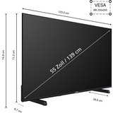 Telefunken XU55FO754S, LED-Fernseher 139 cm (55 Zoll), schwarz, UltraHD/4K, Triple Tuner, Mediaplayer, Smart-TV