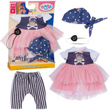 ZAPF Creation BABY born® Piratenmädchen-Outfit 43cm, Puppenzubehör 