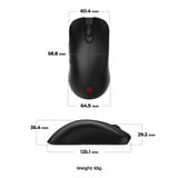 Zowie FK2-DW, Gaming-Maus schwarz, Größe M