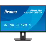 iiyama ProLite XB3294UHSCP-B1, LED-Monitor 80 cm (31.5 Zoll), schwarz (matt), UltraHD/4K, VA, HDMI, DP, USB-C, USB-Hub