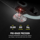 Corsair M75 Wireless Generalüberholt, Gaming-Maus schwarz