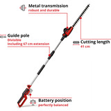 EINHELL Power X-Change Akku-Heckenschere GC-HH 18/45 Li T, 18Volt rot/schwarz, ohne Akku und Ladegerät