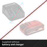 EINHELL Professional Akku-Winkelschleifer TP-AG 18/125 CE Q Li - Solo, 18Volt rot/schwarz, ohne Akku und Ladegerät