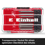 EINHELL  Bit-Set in M-CASE, 16-teilig, Bit-Satz extra lang, 90 mm