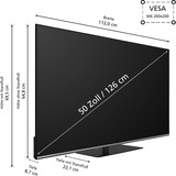 JVC LT-50VDQ6555, QLED-Fernseher 126 cm (50 Zoll), schwarz/grau, UltraHD/4K, Tripple Tuner, VIDAA