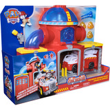 Spin Master Paw Patrol Fire Rescue - Feuerwehr-Station Spielset , Spielgebäude mit Geschoss-Abwurf, Licht- und Soundeffekten,