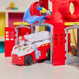 Spin Master Paw Patrol Fire Rescue - Feuerwehr-Station Spielset , Spielgebäude mit Geschoss-Abwurf, Licht- und Soundeffekten,