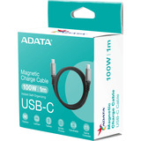 ADATA Magnetisches USB Typ-C Ladekabel schwarz, USB-C
