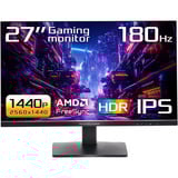 ASRock PG27QFT1B, Gaming-Monitor 68.6 cm (27 Zoll), schwarz, QHD, IPS, HDMI, DP, Free-Sync, 180Hz Panel