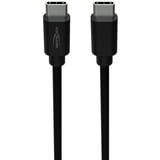 Ansmann USB Typ-C zu Typ-C Daten und Ladekabel schwarz, 1,2 Meter, Laden mit bis zu 60 Watt