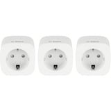 Bosch Smart Home Zwischenstecker Kompakt, Schaltsteckdose weiß, 3er Pack