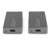 Digitus 4K Wireless Video Extender USB-C > HDMI, 30 Meter, HDMI Verlängerung schwarz/silber, Sendeeinheit + Empfängereinheit